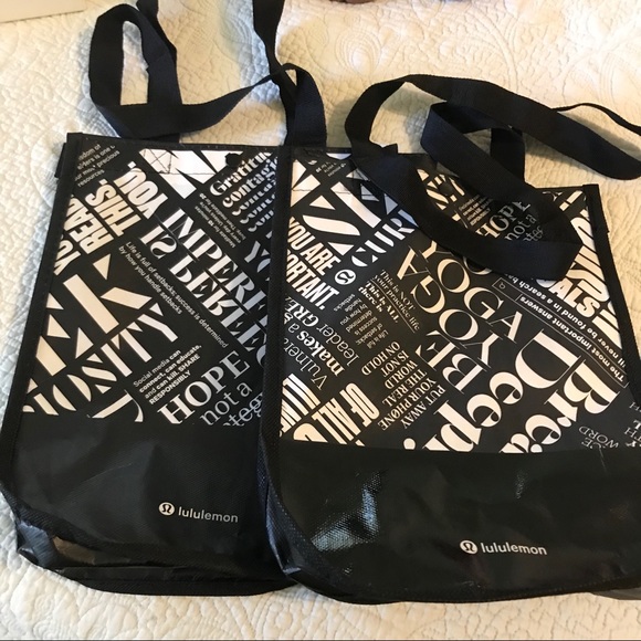 lululemon athletica Handbags - Bundle of two lululemon reusable bag lululemon athletica Handbags - Bundle of two lululemon reusable bag